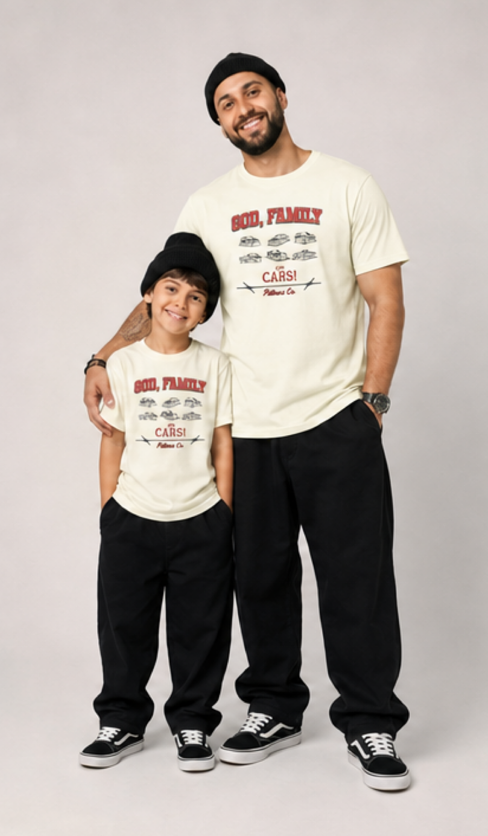 Camiseta God, Family and Cars. Patmos Co.