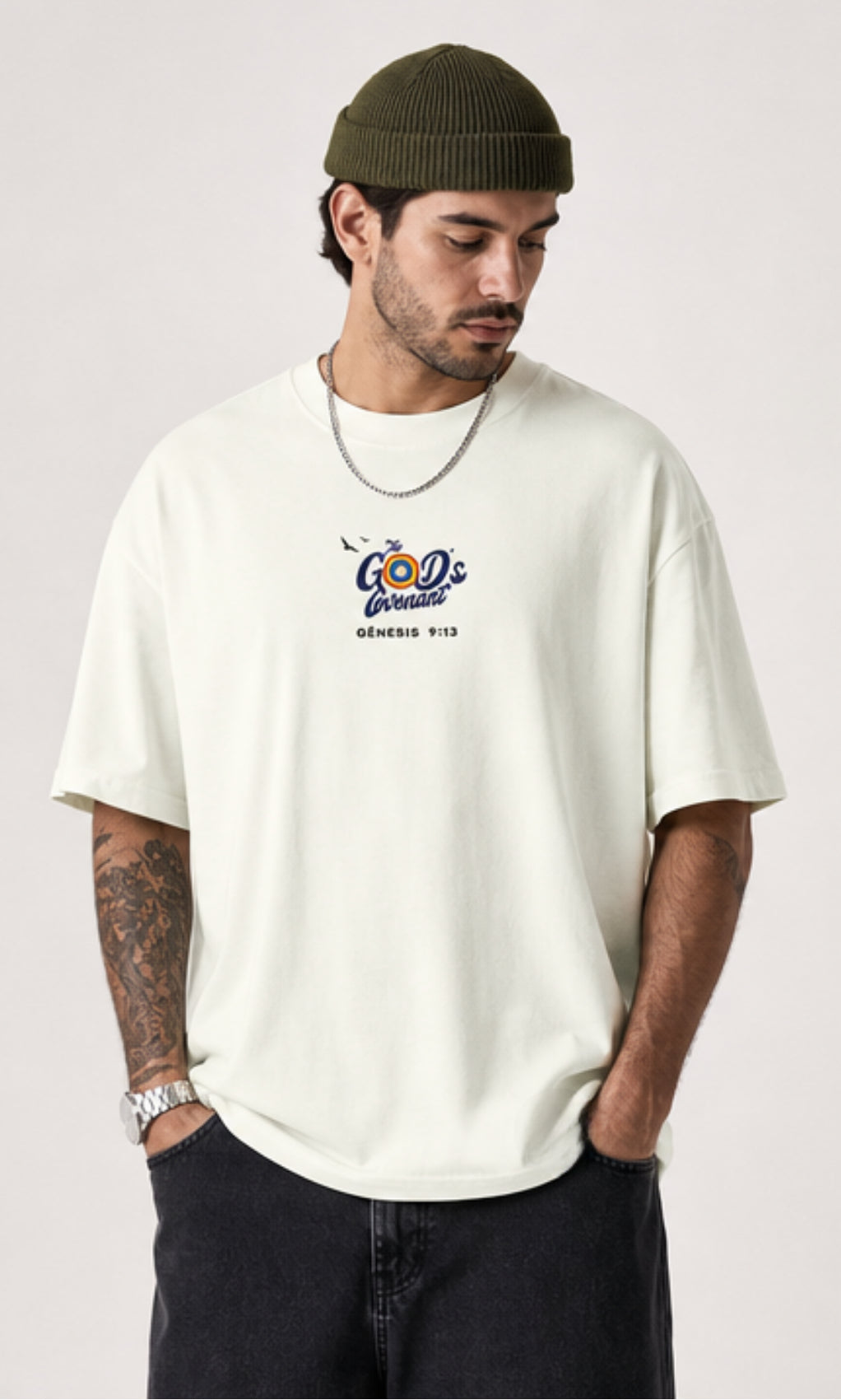 Camiseta Oversized Pesada God's Covenant Patmos Co.