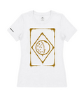 Camiseta Feminina Patmos Co. Bandeira do Brasil- Deus Seja Louvado