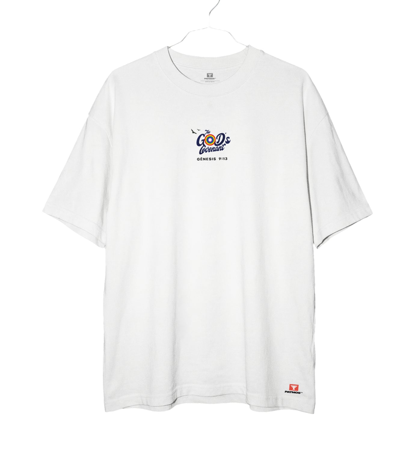 Camiseta Oversized God's Covenant Patmos Co. - 100% Algodão Premium 240g