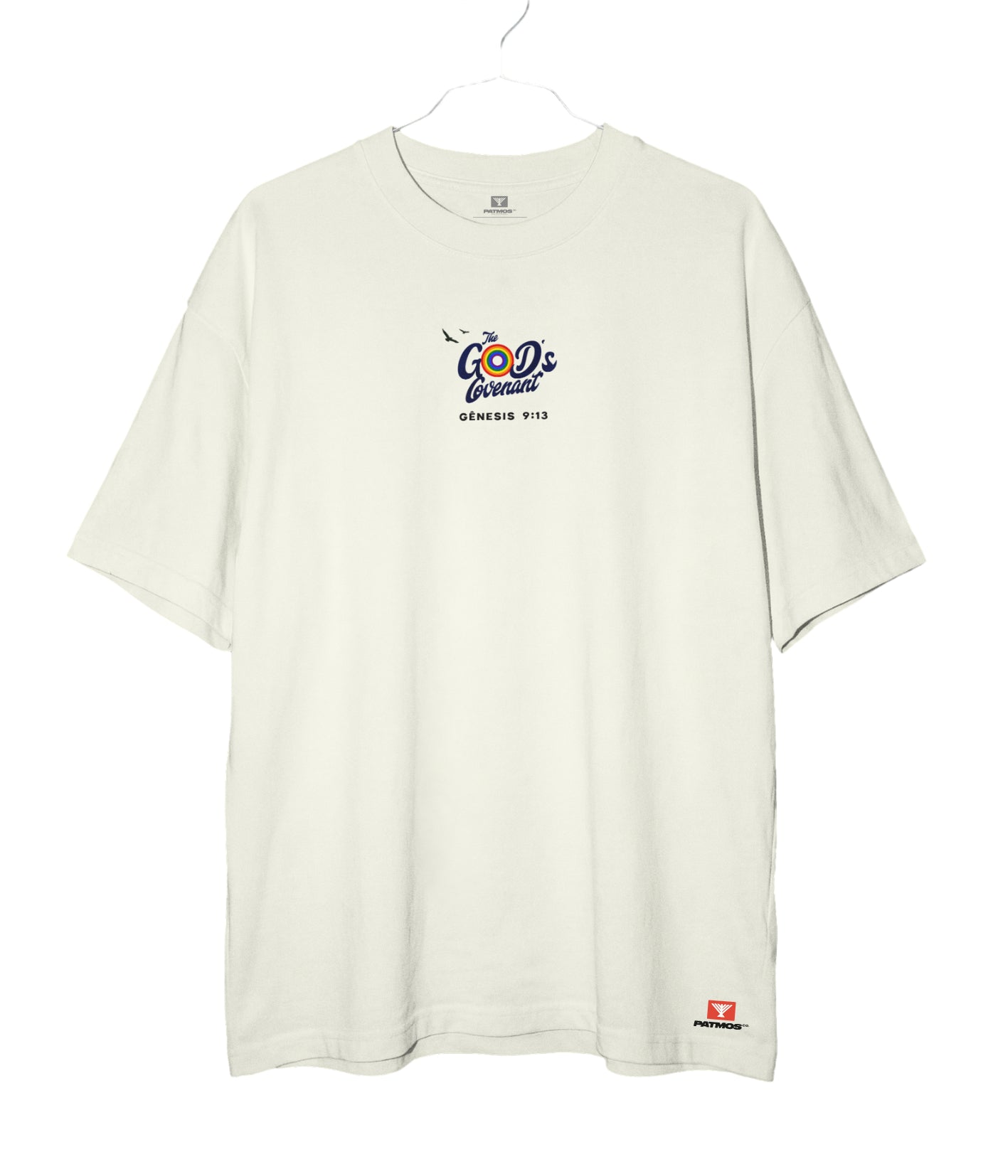 Camiseta Oversized God's Covenant Patmos Co. - 100% Algodão Premium 240g