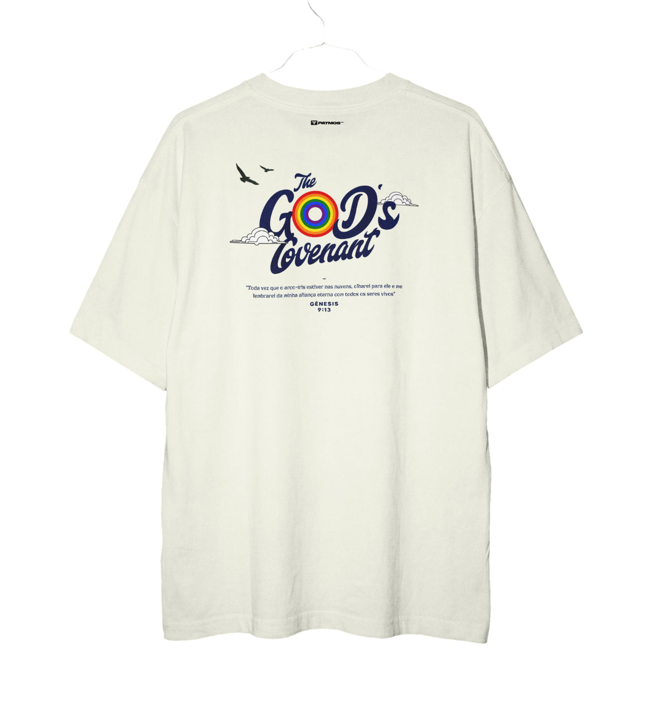 Camiseta Oversized God's Covenant Patmos Co. - 100% Algodão Premium 240g