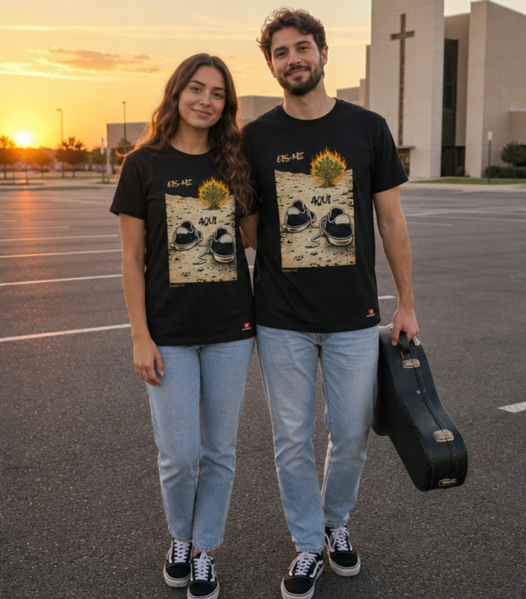 Camiseta Êxodo 3:4 Patmos Co. - 100% Algodão Premium