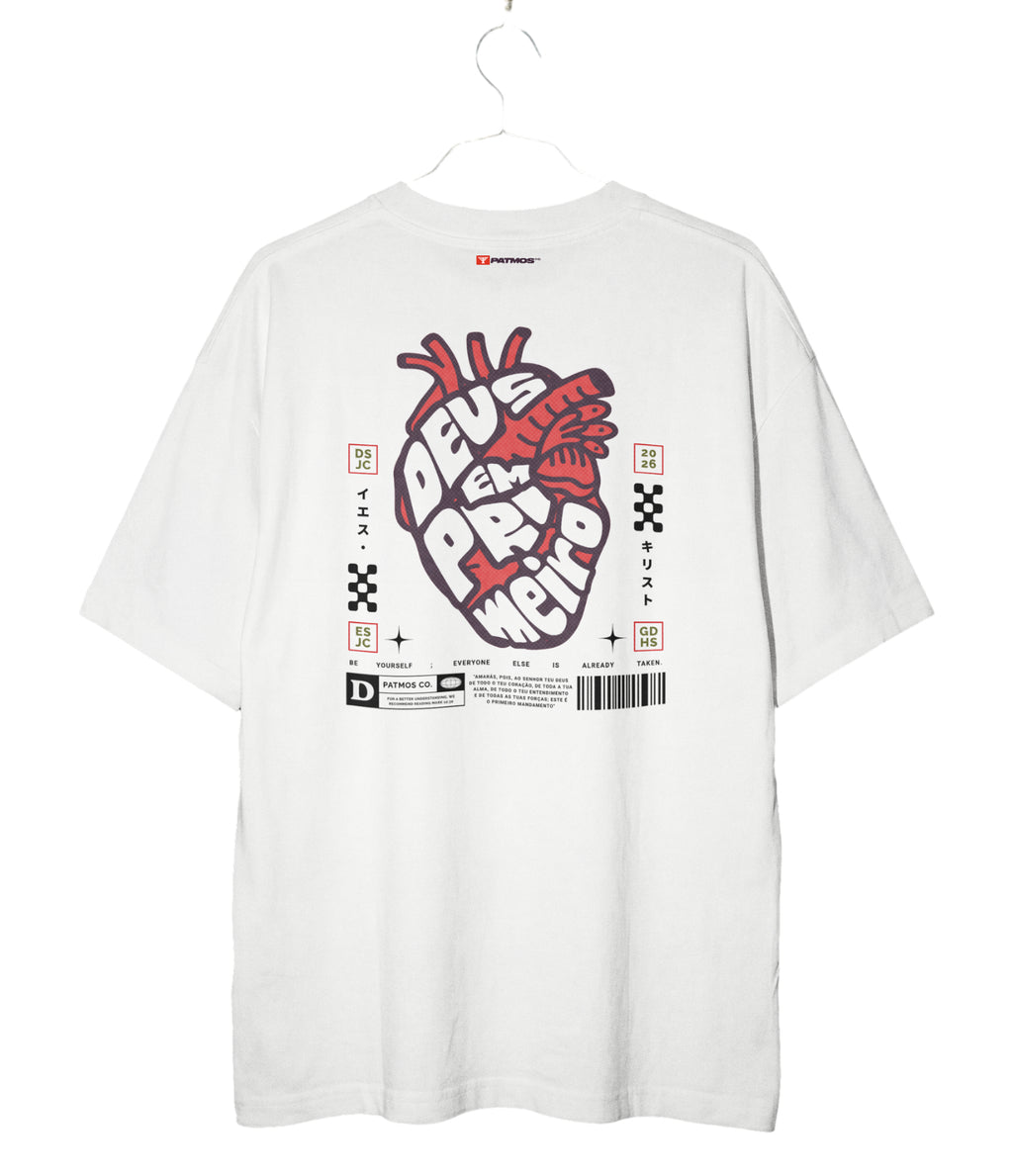 Camiseta Oversized Pesada God First Patmos Co.