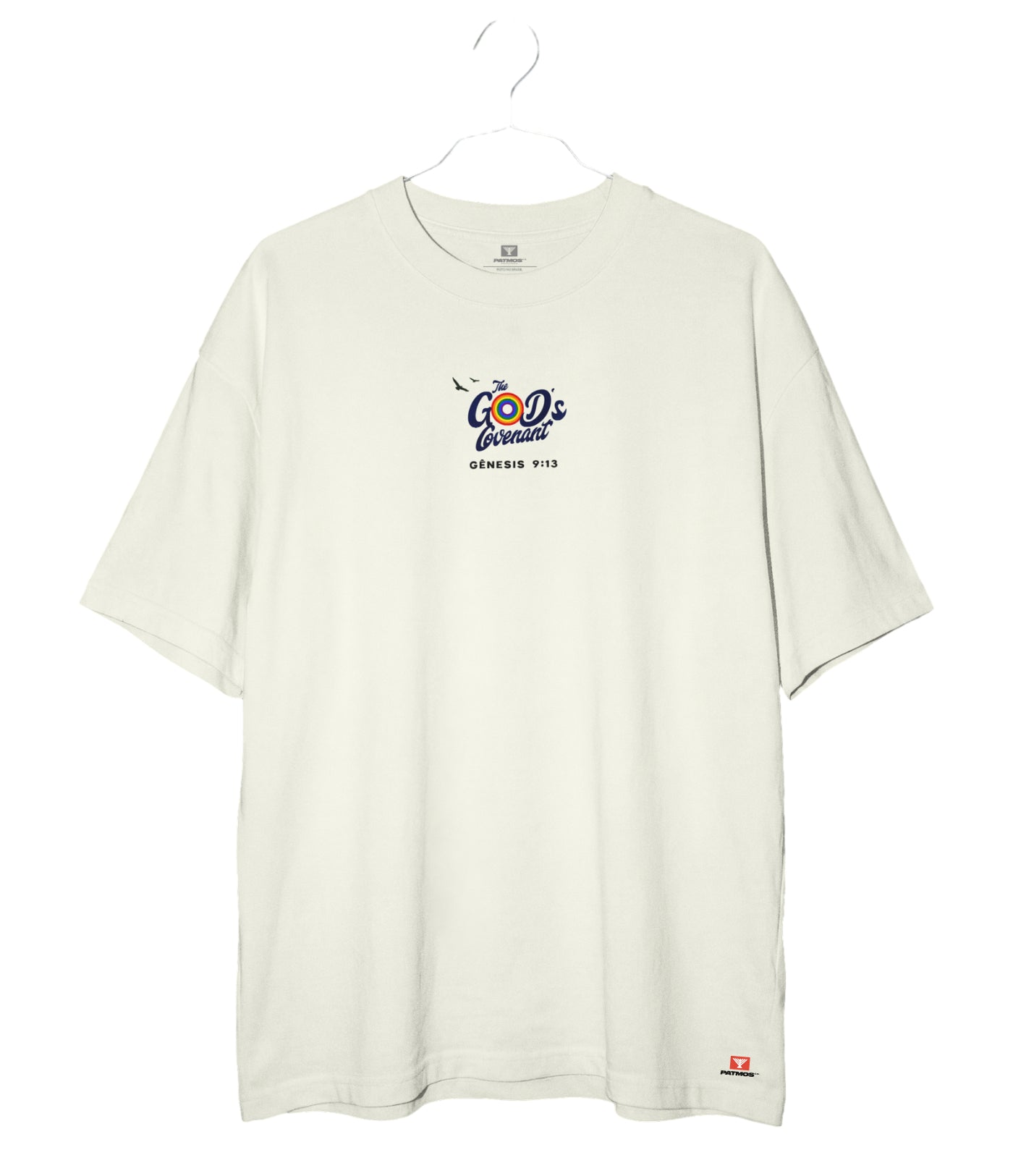 Camiseta Oversized God's Covenant Patmos Co. - 100% Algodão Premium 240g