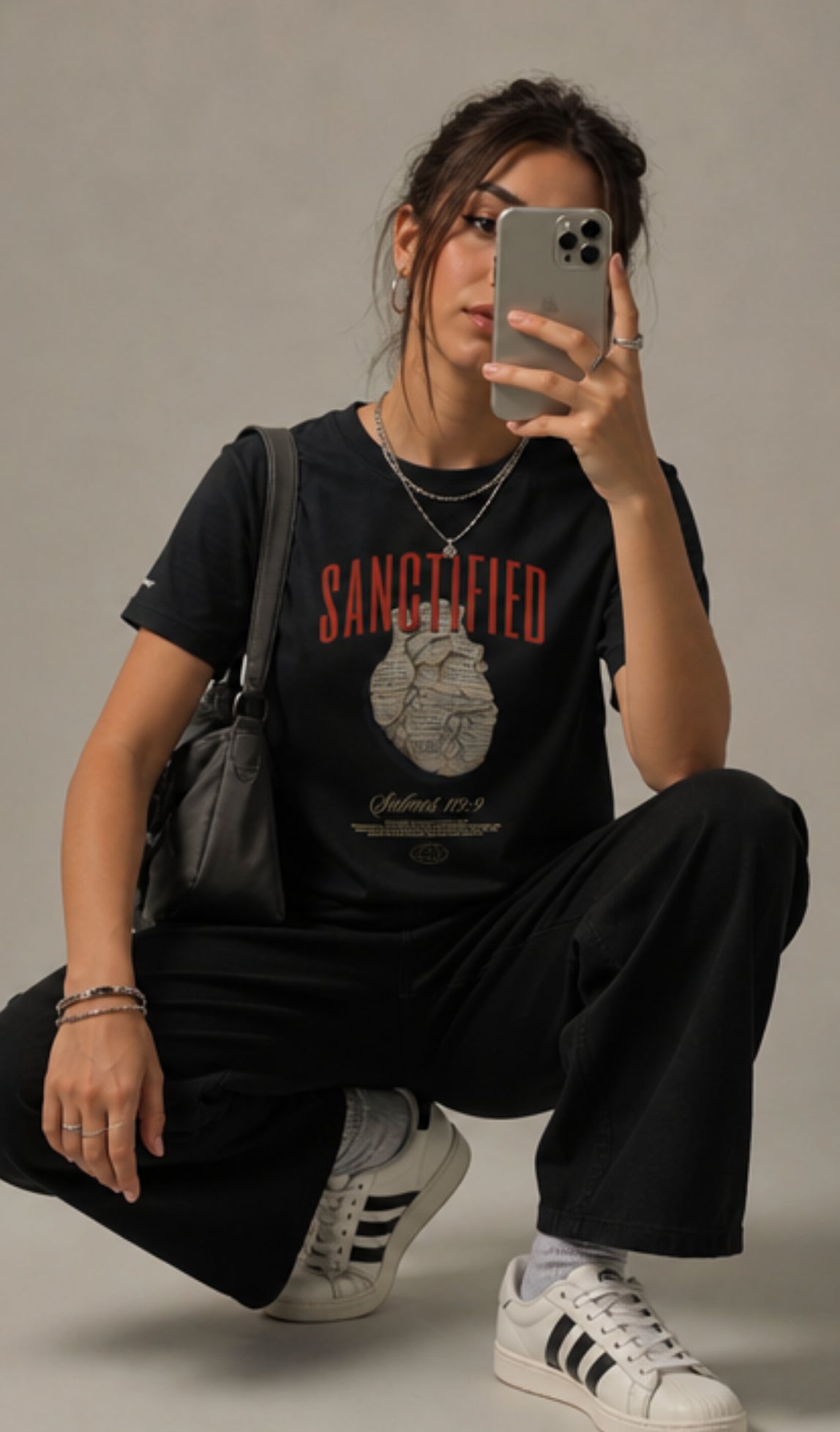 Camiseta Feminina Patmos Co. Sanctified - 100% Algodão Premium