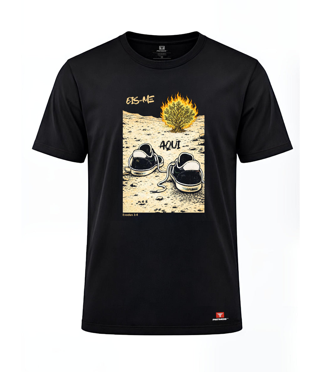 Camiseta Êxodo 3:4 Patmos Co. - 100% Algodão Premium