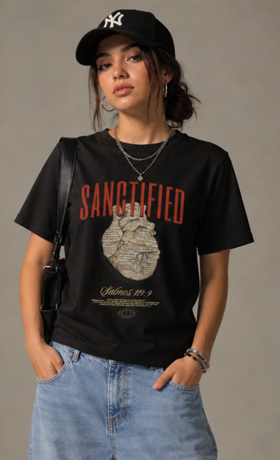 Camiseta Feminina Patmos Co. Sanctified - 100% Algodão Premium