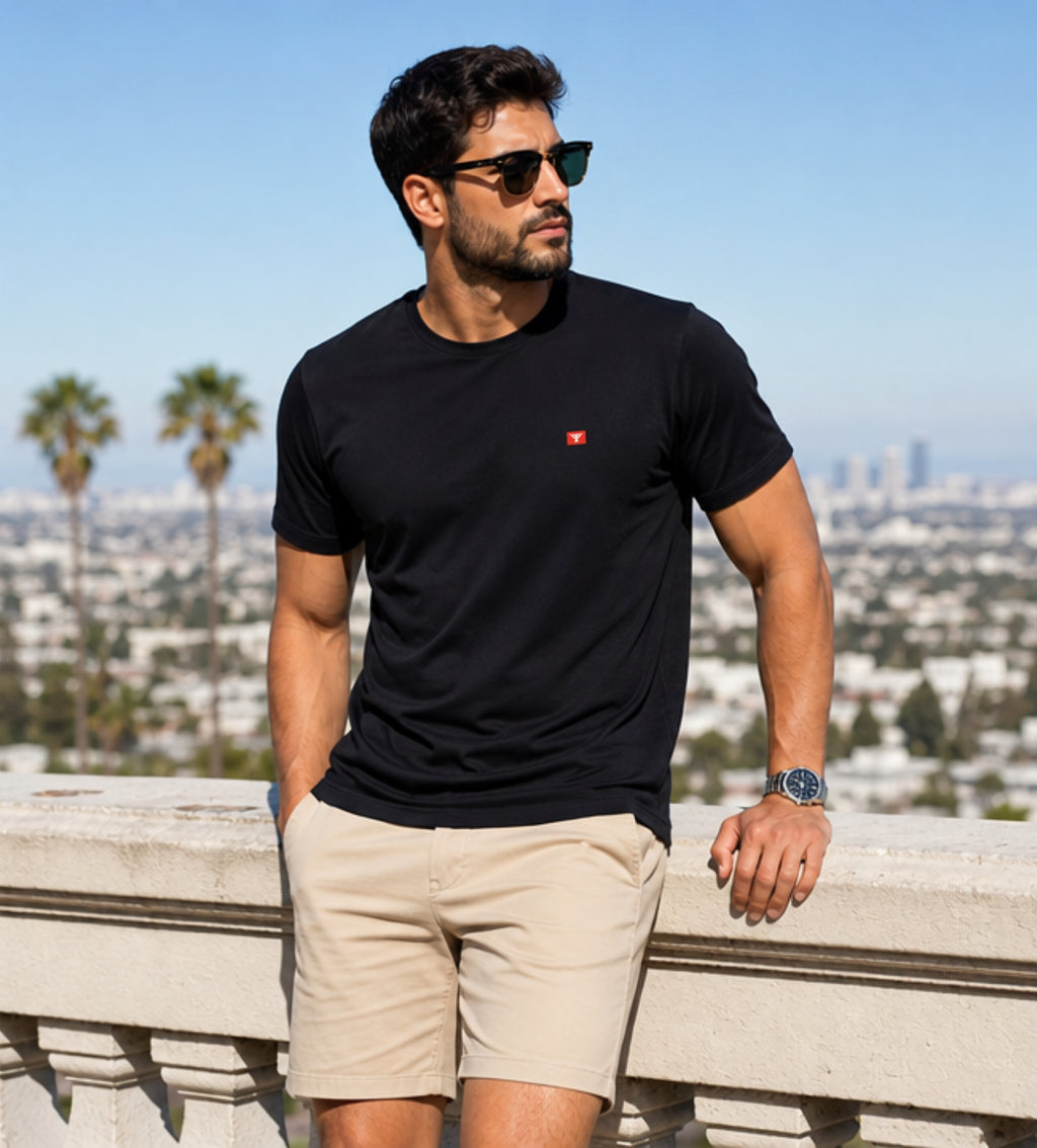 Camiseta Essential EarthFiber™ Patmos Co. - Força da Natureza, Elegância Urbana