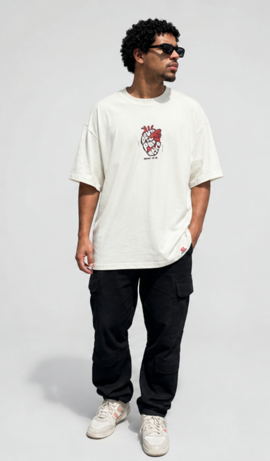 Camiseta Oversized God First Patmos Co. - 100% Algodão Premium 240g