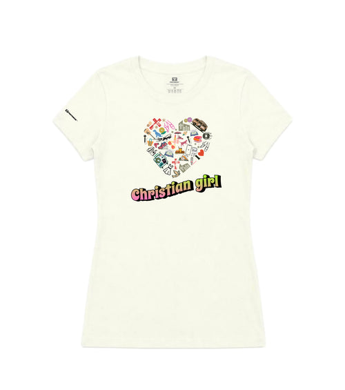 Camiseta Feminina Patmos Co. Christian Girl - 100% Algodão Premium