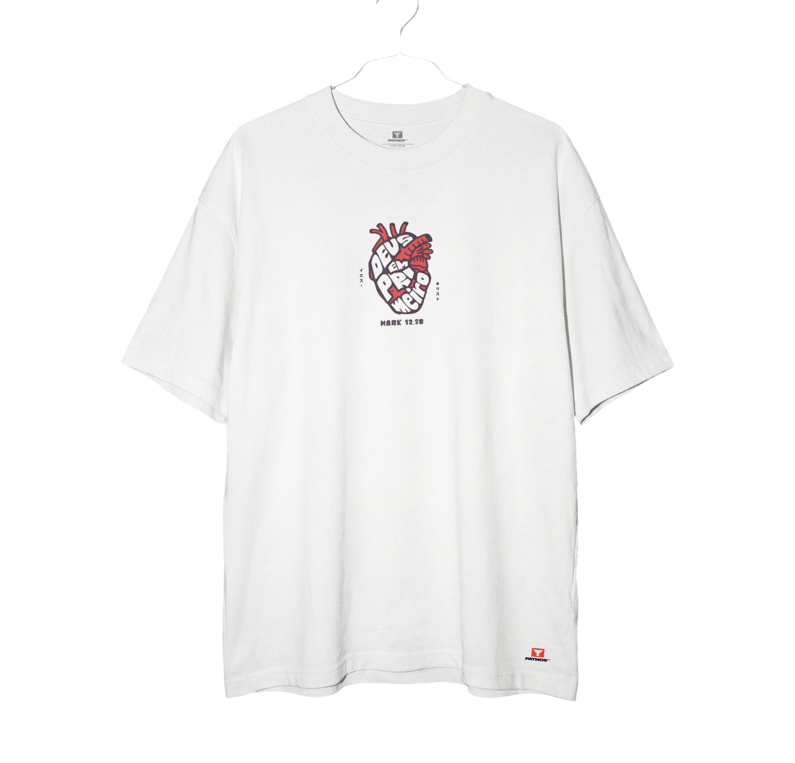 Camiseta Oversized God First Patmos Co. - 100% Algodão Premium 240g