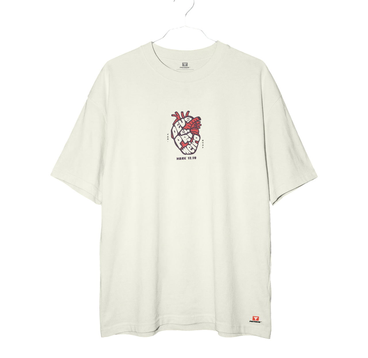Camiseta Oversized God First Patmos Co. - 100% Algodão Premium 240g