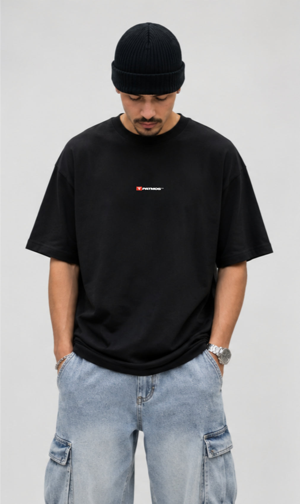 Camiseta Oversized Pesada Eu Sou o Que Sou Patmos Co.