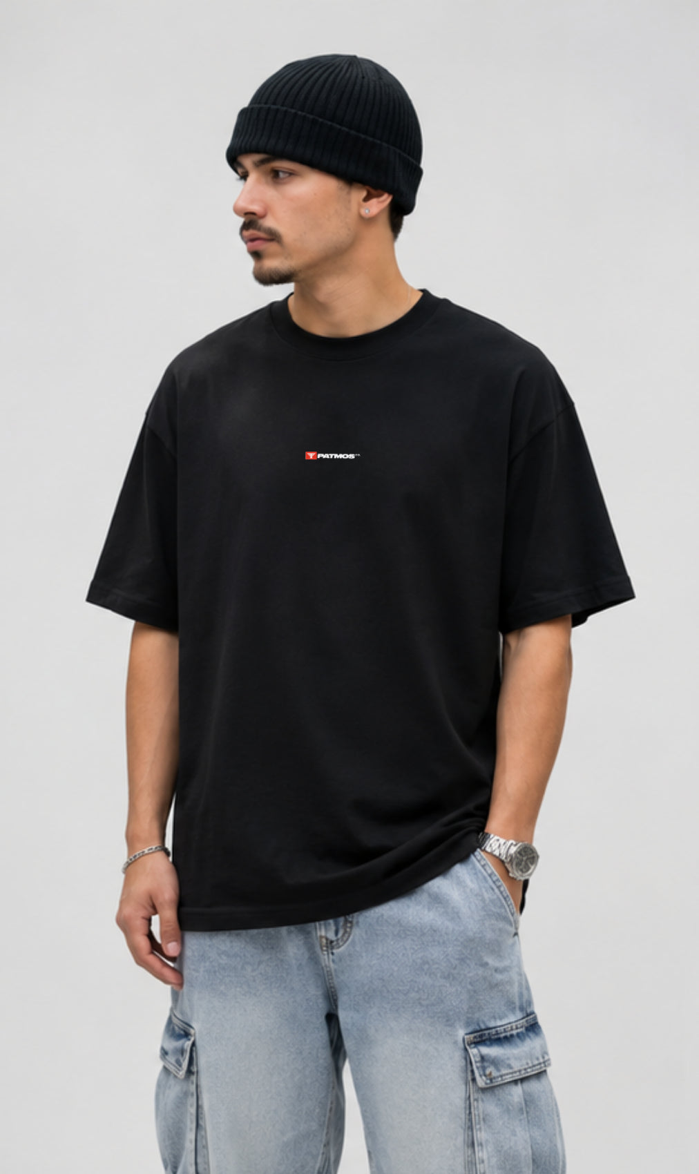 Camiseta Oversized Pesada Eu Sou o Que Sou Patmos Co.