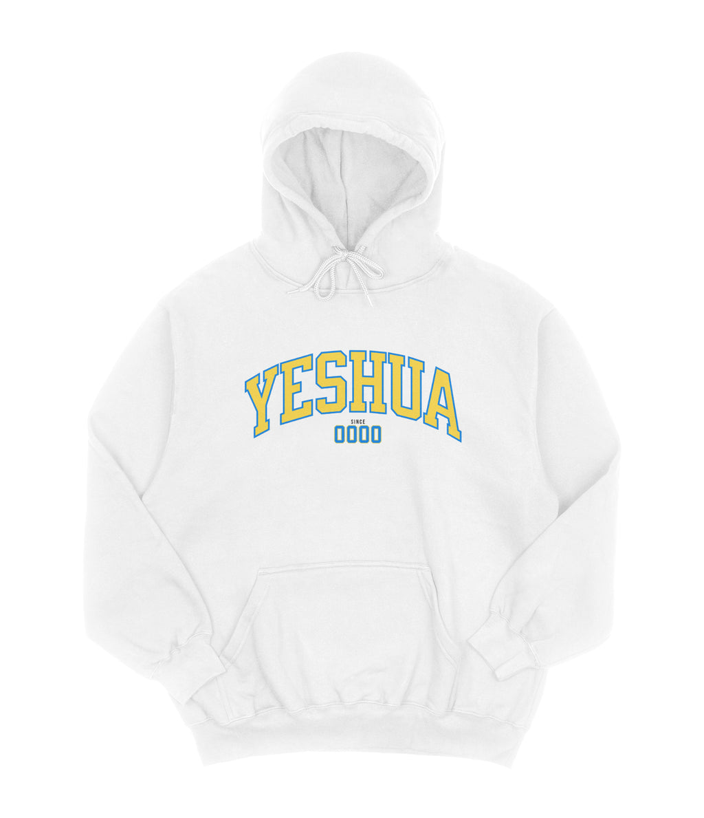 Moletom Hoodie Yeshua Patmos Co. Azul e Amarelo