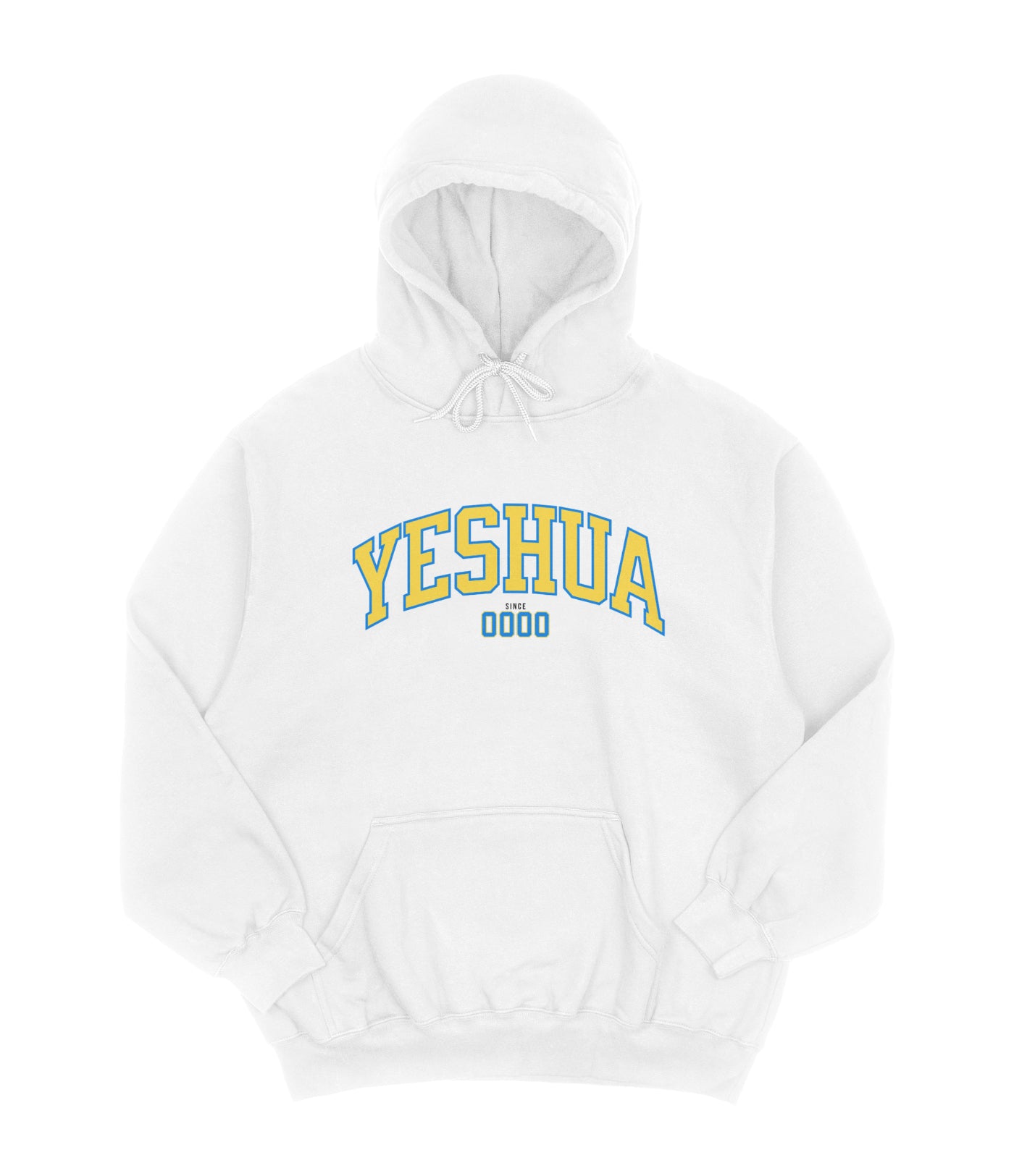 Moletom Hoodie Yeshua Patmos Co. Azul e Amarelo