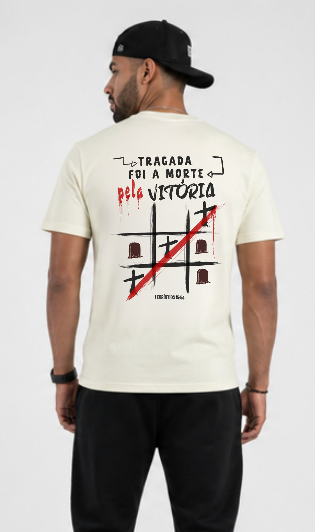 Camiseta Tragada Foi A Morte - Patmos Co.