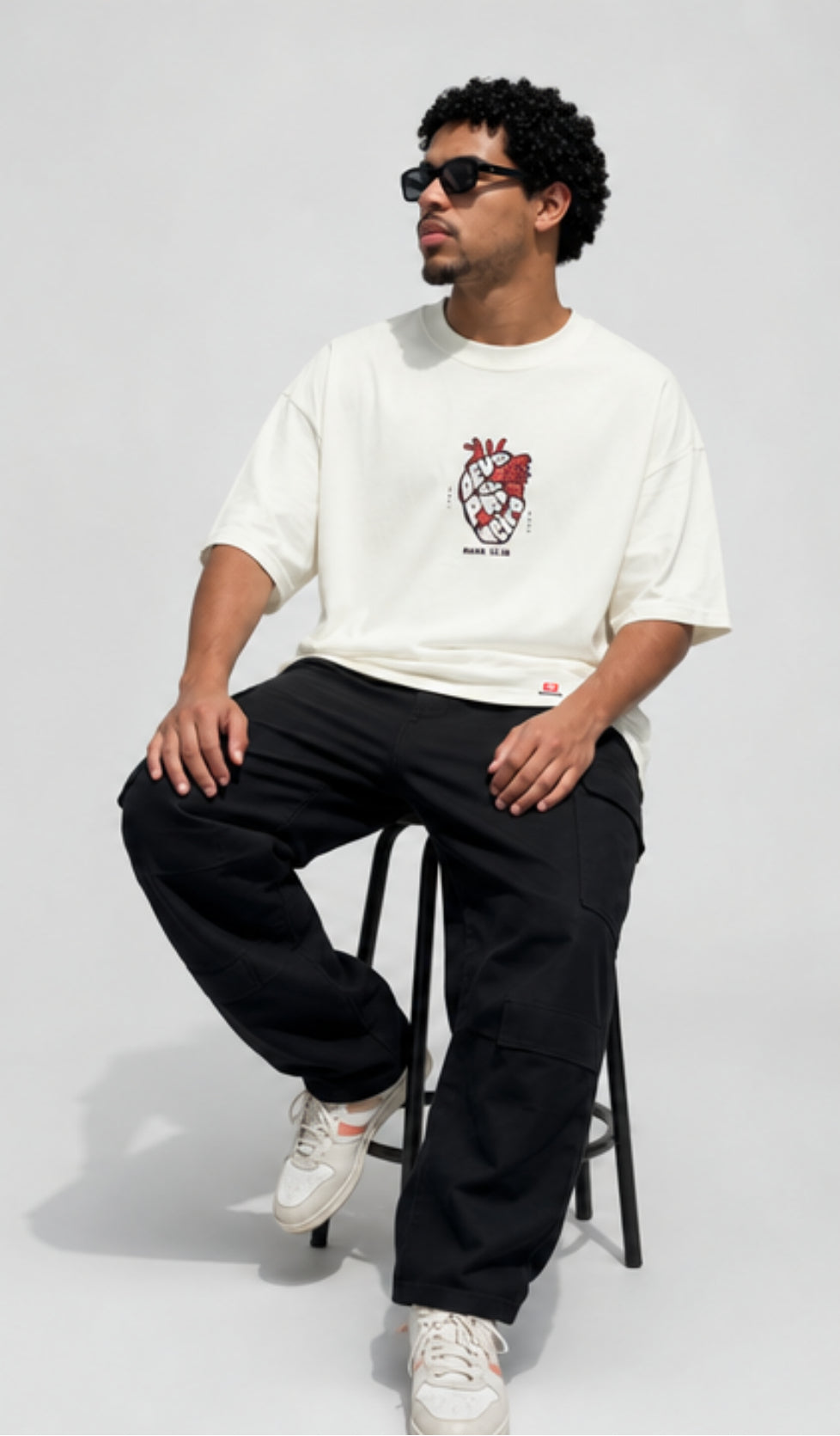 Camiseta Oversized God First Patmos Co. - 100% Algodão Premium 240g
